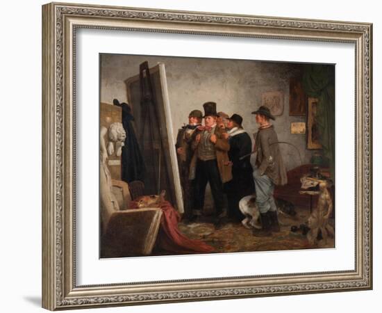 Country Connoisseurs, 1855-Johannes Adam Simon Oertel-Framed Giclee Print