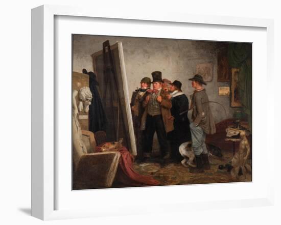 Country Connoisseurs, 1855-Johannes Adam Simon Oertel-Framed Giclee Print