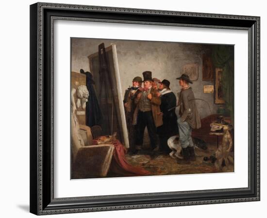 Country Connoisseurs, 1855-Johannes Adam Simon Oertel-Framed Giclee Print