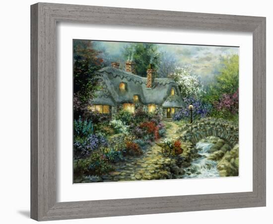 Country Cottage-Nicky Boehme-Framed Giclee Print