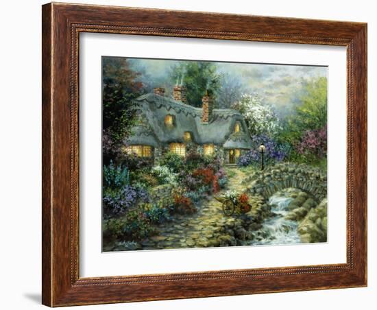 Country Cottage-Nicky Boehme-Framed Giclee Print