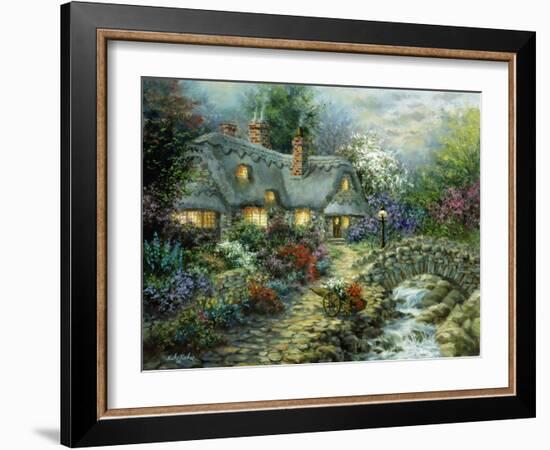 Country Cottage-Nicky Boehme-Framed Giclee Print