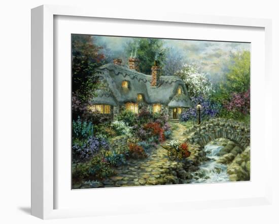 Country Cottage-Nicky Boehme-Framed Giclee Print