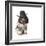 Country Dog - English Cocker Spaniel Puppy Wearing Western Hat Isolated On White Background-Willee Cole-Framed Photographic Print