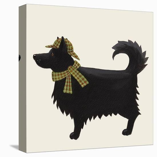 Country Dog II-Kate Mawdsley-Framed Stretched Canvas