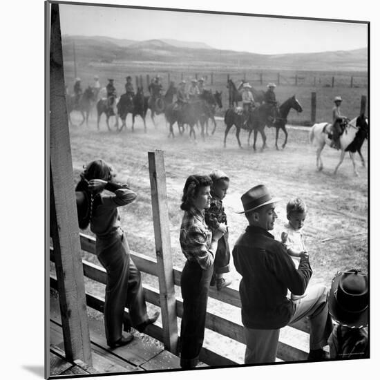 Country Dr. Ernest Ceriani Holding 11-Month-Old Gary with Wife Bernetha and 3 Year Old Phillip-W^ Eugene Smith-Mounted Photographic Print