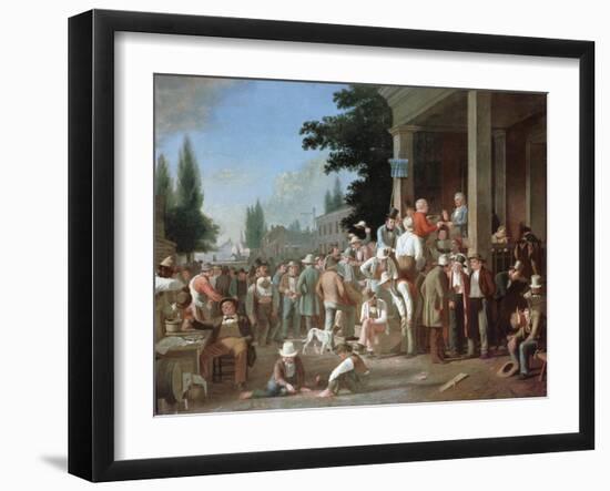 Country Election-George Caleb Bingham-Framed Giclee Print