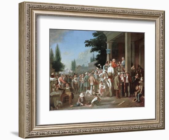 Country Election-George Caleb Bingham-Framed Giclee Print