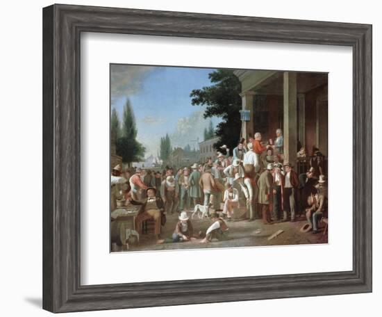 Country Election-George Caleb Bingham-Framed Giclee Print