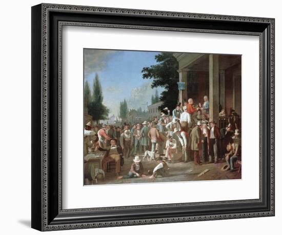 Country Election-George Caleb Bingham-Framed Giclee Print