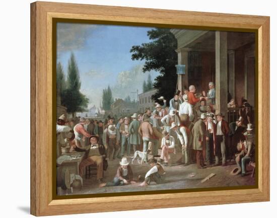 Country Election-George Caleb Bingham-Framed Premier Image Canvas