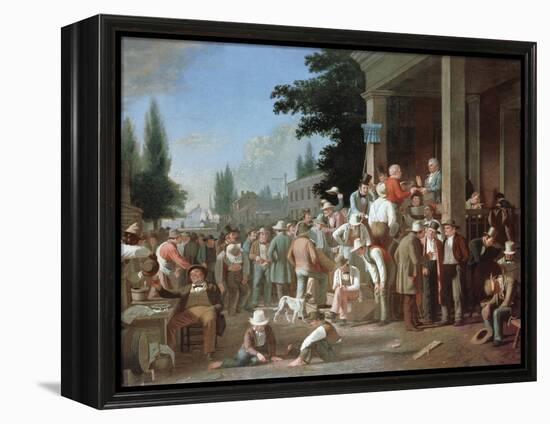 Country Election-George Caleb Bingham-Framed Premier Image Canvas