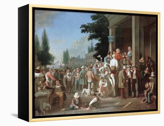 Country Election-George Caleb Bingham-Framed Premier Image Canvas