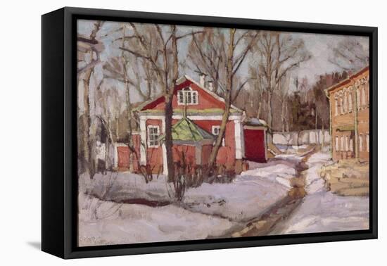 Country Estate in Winter, 1904-Stanislav Yulianovich Zhukovsky-Framed Premier Image Canvas