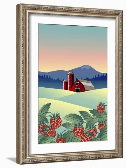 Country Farm-Linda Braucht-Framed Giclee Print