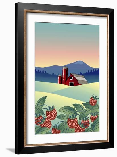 Country Farm-Linda Braucht-Framed Giclee Print