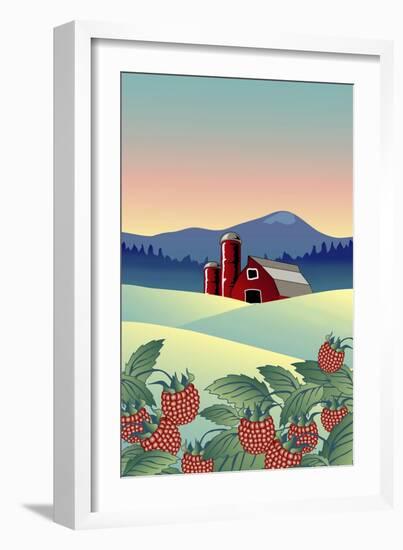 Country Farm-Linda Braucht-Framed Giclee Print
