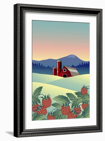 Country Farm-Linda Braucht-Framed Giclee Print