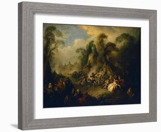 Country Festival, Ca 1728-Jean-Baptiste Pater-Framed Giclee Print