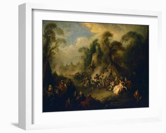 Country Festival, Ca 1728-Jean-Baptiste Pater-Framed Giclee Print