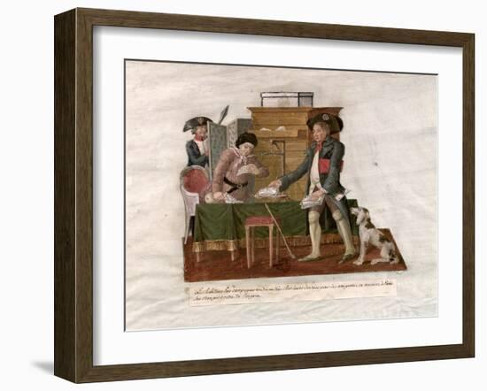 Country Folk and the Money Changer-Le Sueur Brothers-Framed Giclee Print