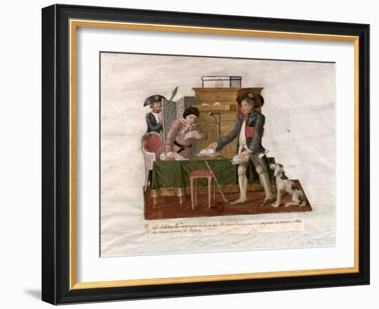 Country Folk and the Money Changer-Le Sueur Brothers-Framed Giclee Print