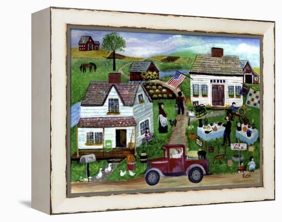 Country Folk Art Tag Sale-Cheryl Bartley-Framed Premier Image Canvas