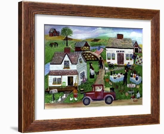 Country Folk Art Tag Sale-Cheryl Bartley-Framed Giclee Print