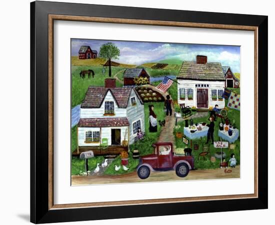 Country Folk Art Tag Sale-Cheryl Bartley-Framed Giclee Print