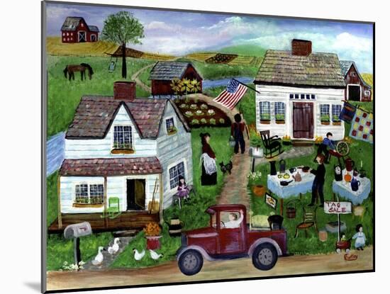 Country Folk Art Tag Sale-Cheryl Bartley-Mounted Giclee Print