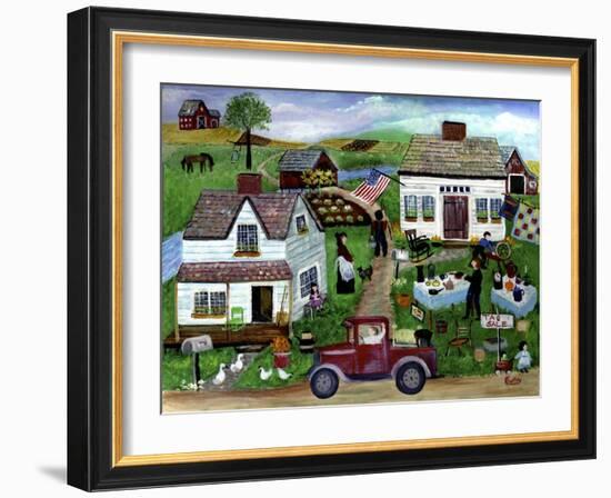 Country Folk Art Tag Sale-Cheryl Bartley-Framed Giclee Print