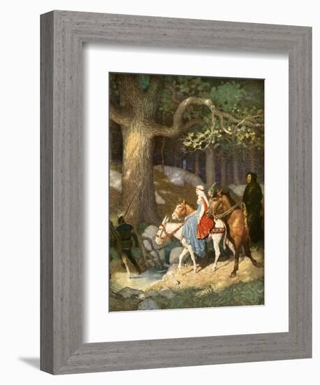 Country Folk Wending their Way to the Tourney-Newell Convers Wyeth-Framed Giclee Print