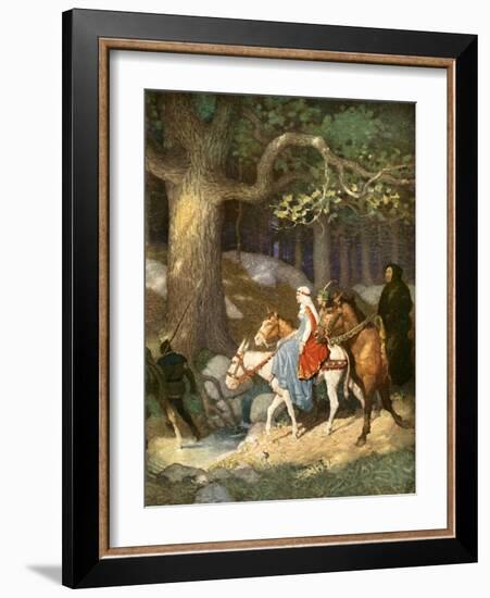 Country Folk Wending their Way to the Tourney-Newell Convers Wyeth-Framed Giclee Print