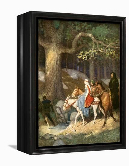 Country Folk Wending their Way to the Tourney-Newell Convers Wyeth-Framed Premier Image Canvas