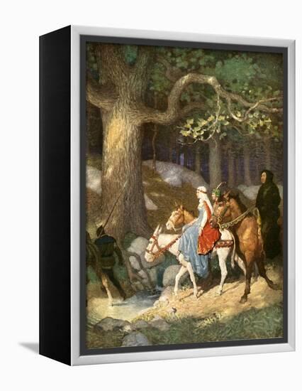 Country Folk Wending their Way to the Tourney-Newell Convers Wyeth-Framed Premier Image Canvas