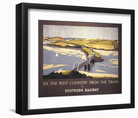 Country from the Train-null-Framed Art Print