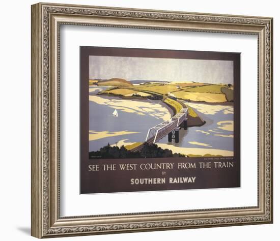 Country from the Train-null-Framed Art Print