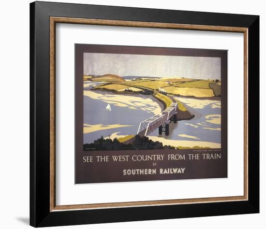 Country from the Train-null-Framed Art Print