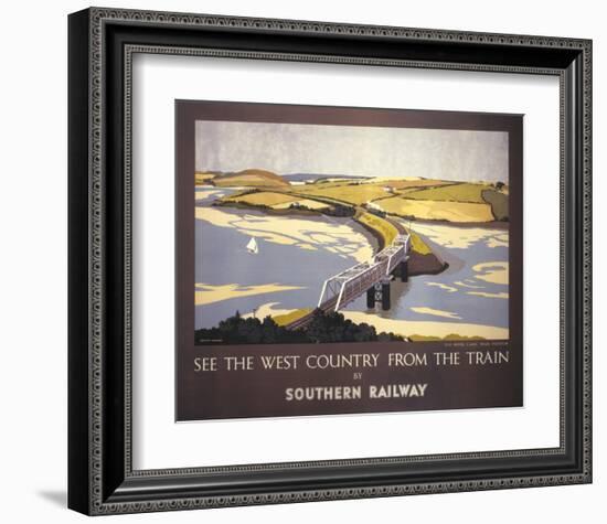 Country from the Train-null-Framed Art Print
