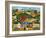 Country Garden Folk Art Quilts-Cheryl Bartley-Framed Giclee Print