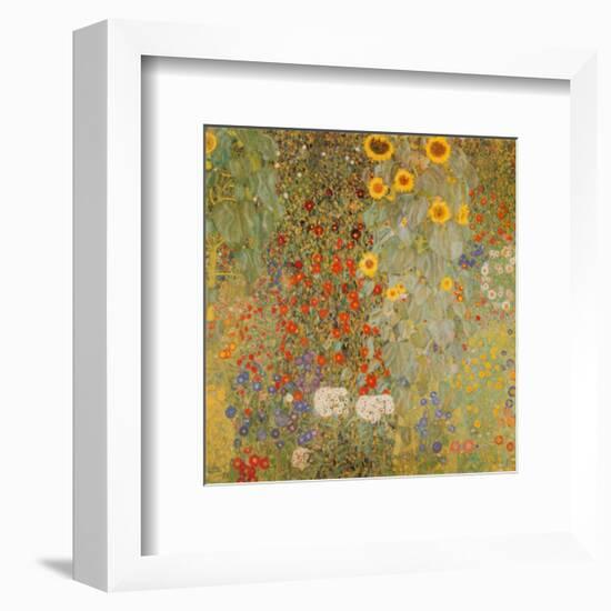 Country Garden with Sunflowers-Gustav Klimt-Framed Art Print