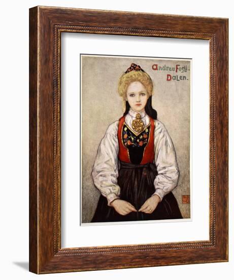 Country Girl from Dalen, 1905-Nico Jungman-Framed Giclee Print