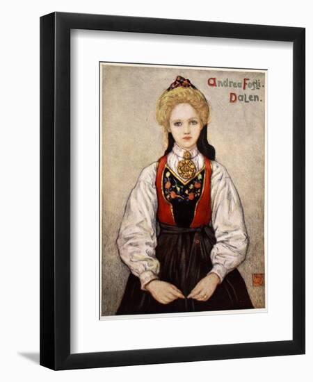 Country Girl from Dalen, 1905-Nico Jungman-Framed Giclee Print