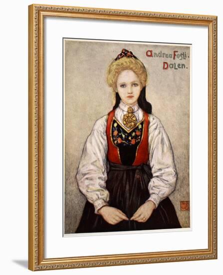 Country Girl from Dalen, 1905-Nico Jungman-Framed Giclee Print