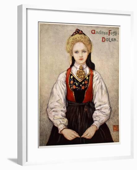 Country Girl from Dalen, 1905-Nico Jungman-Framed Giclee Print