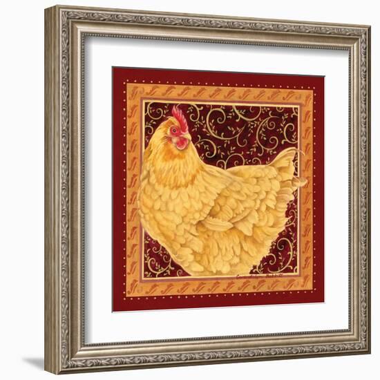 Country Hen I-Gwendolyn Babbitt-Framed Art Print