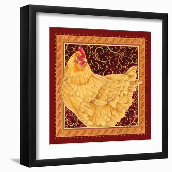 Country Hen I-Gwendolyn Babbitt-Framed Art Print