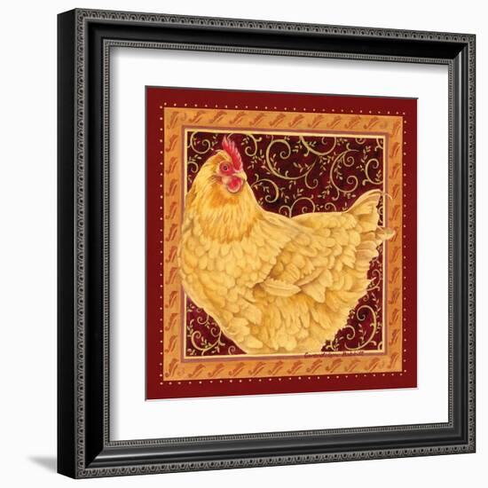 Country Hen I-Gwendolyn Babbitt-Framed Art Print