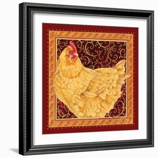 Country Hen I-Gwendolyn Babbitt-Framed Art Print