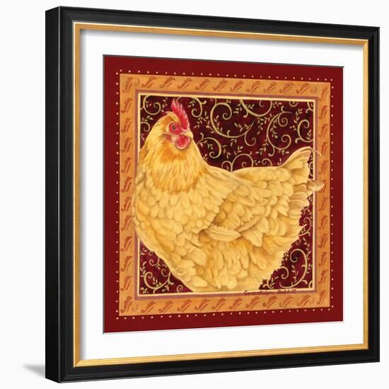 Country Hen I-Gwendolyn Babbitt-Framed Art Print